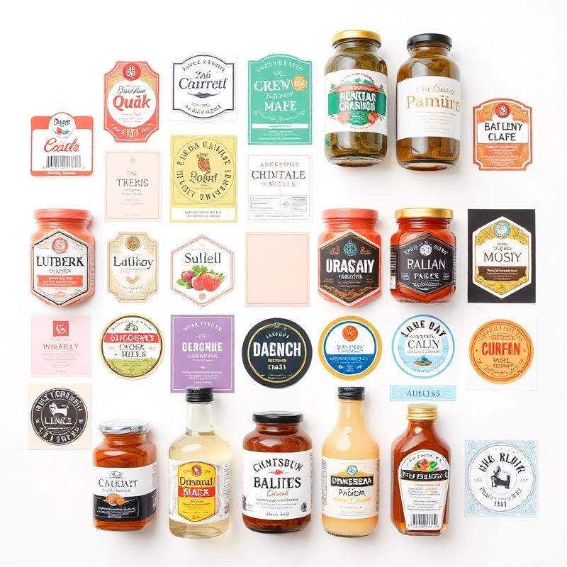 Exemples d'étiquettes de produits créées avec Label Design Pro