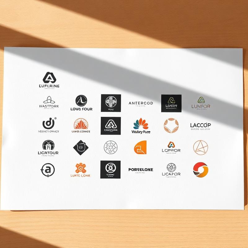 Planche de logos créés avec le logiciel